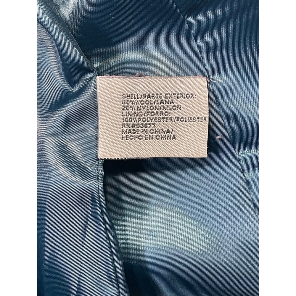 Women's Worthington Wool military styleCoat, XL, Blue - Picture 6 of 7